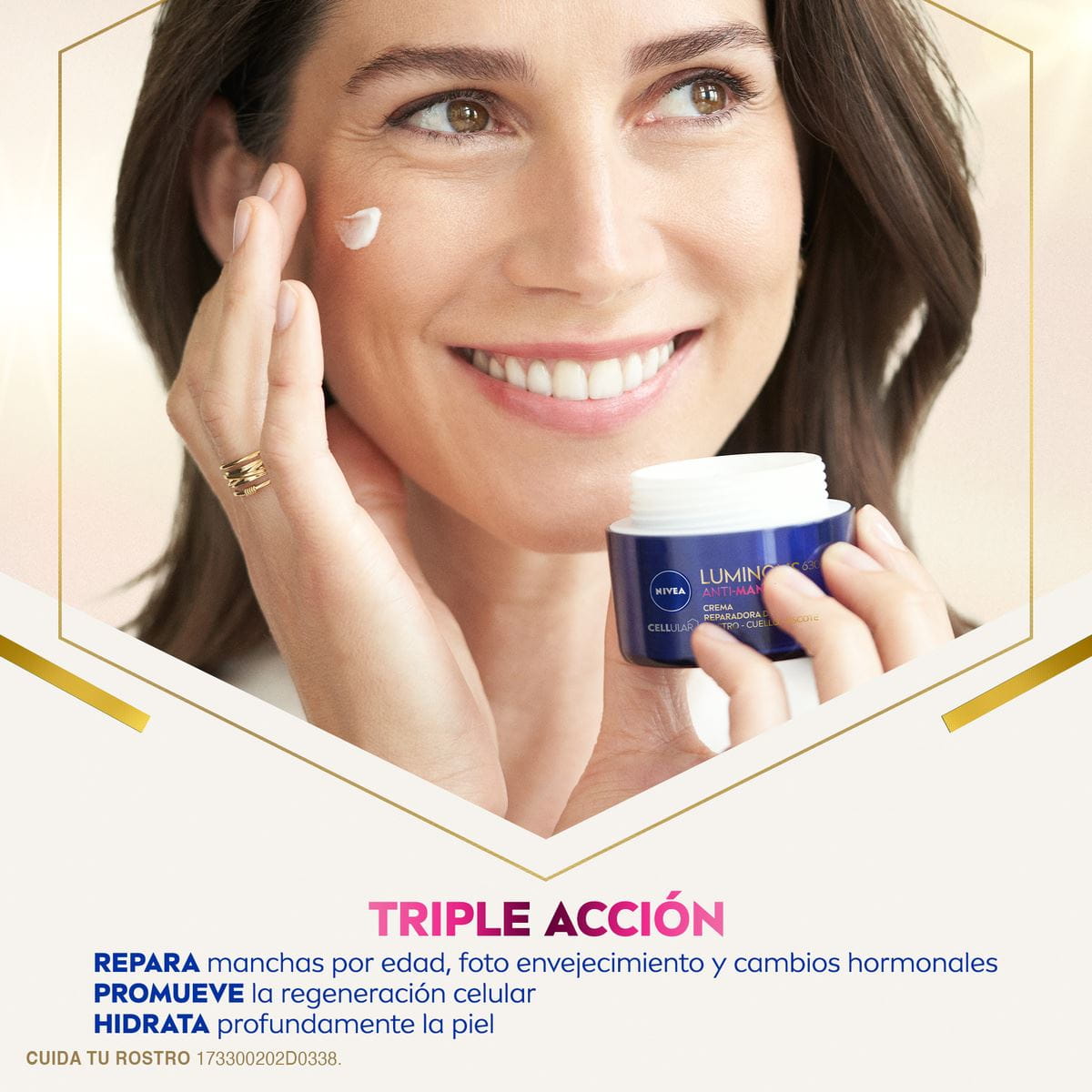 NIVEA Crema Reparadora de Noche Luminous 630 Antimanchas 50 ml