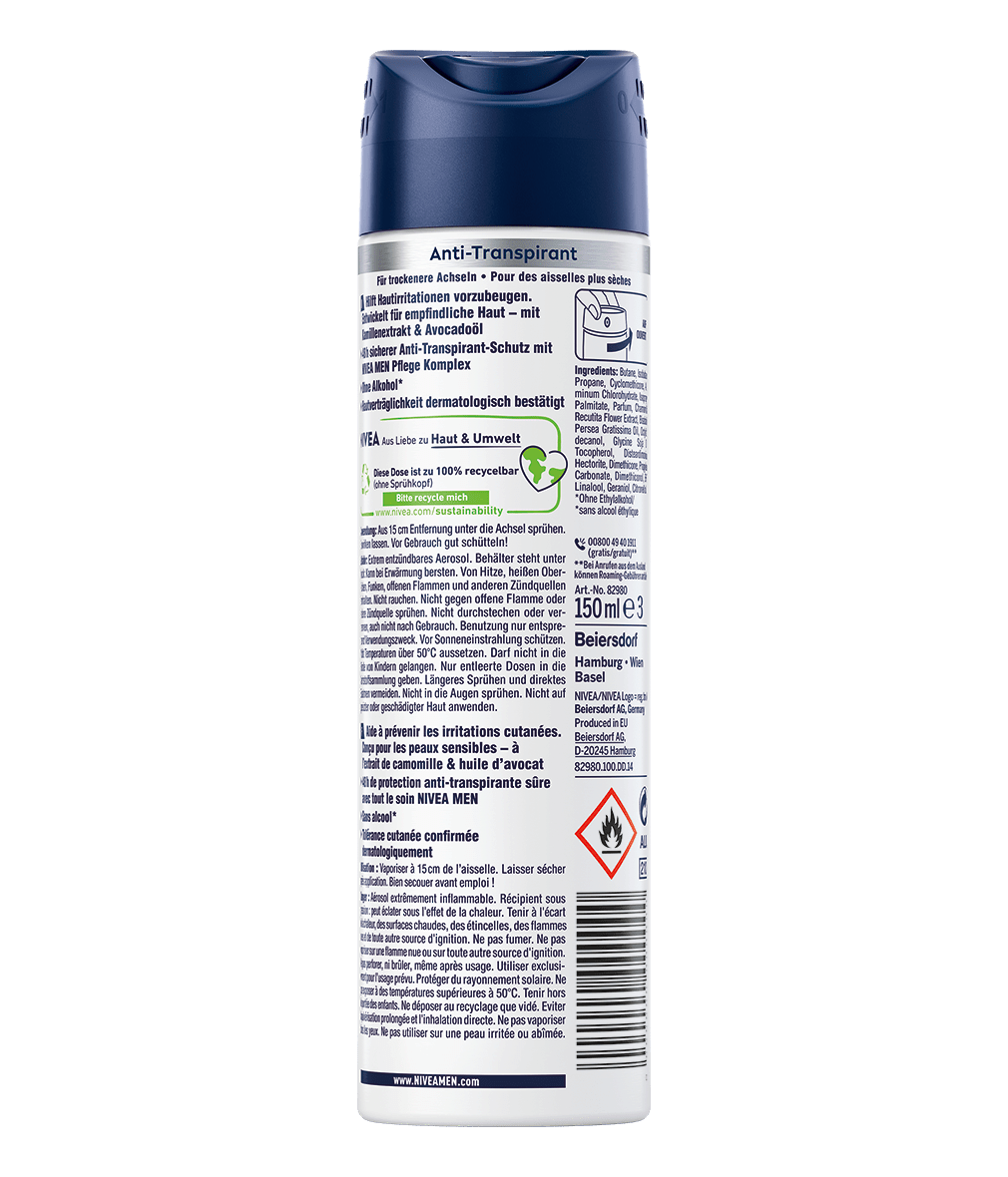 MEN Sensitive Protect Anti-Transpirant Spray_150ml