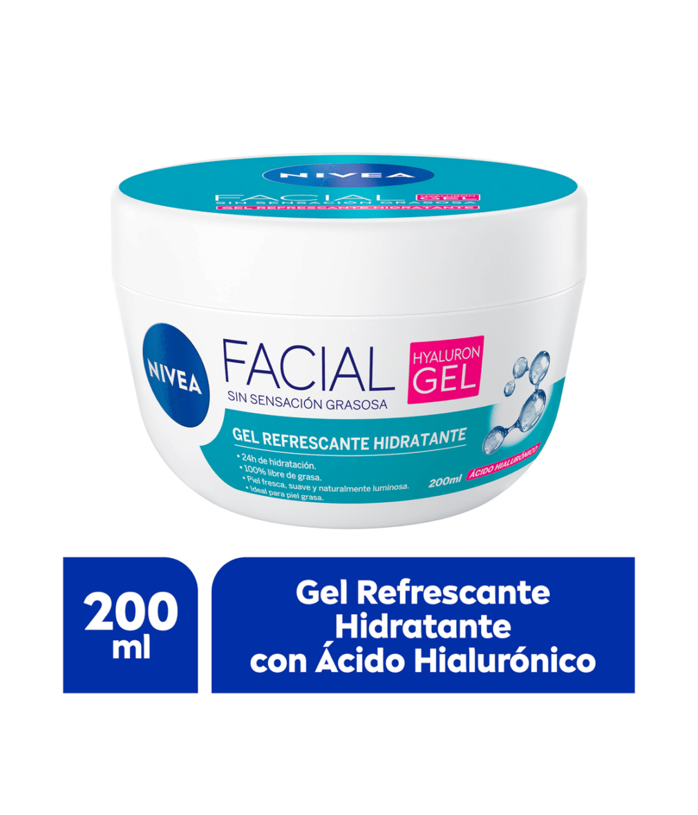 NIVEA Gel Facial Refrescante con Ácido Hialurónico 200ml