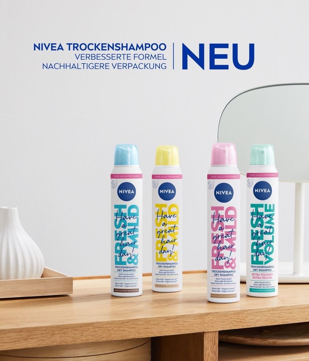 NIVEA Fresh & Mild Trockenshampoo Produktübersicht