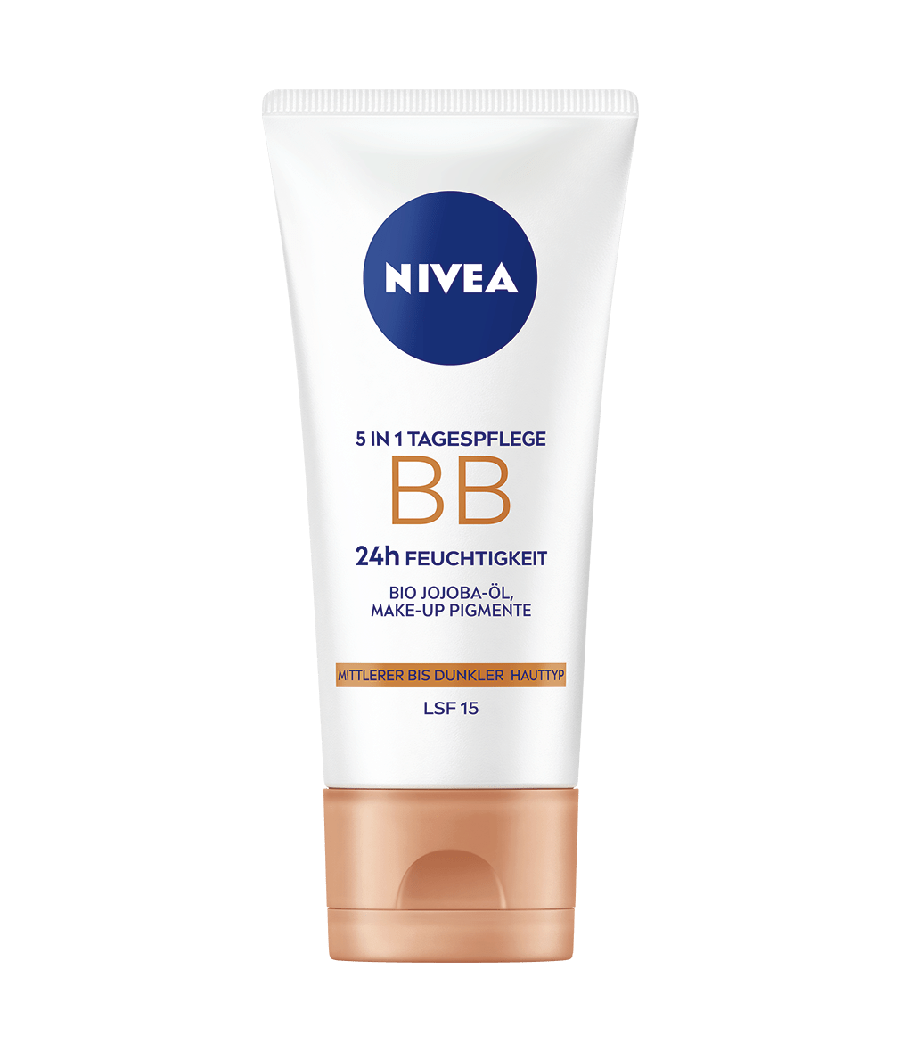 NIVEA 5in1 Tagespflege BB Cream mittlerer bis dunkler Hauttyp LSF 15 50 ml