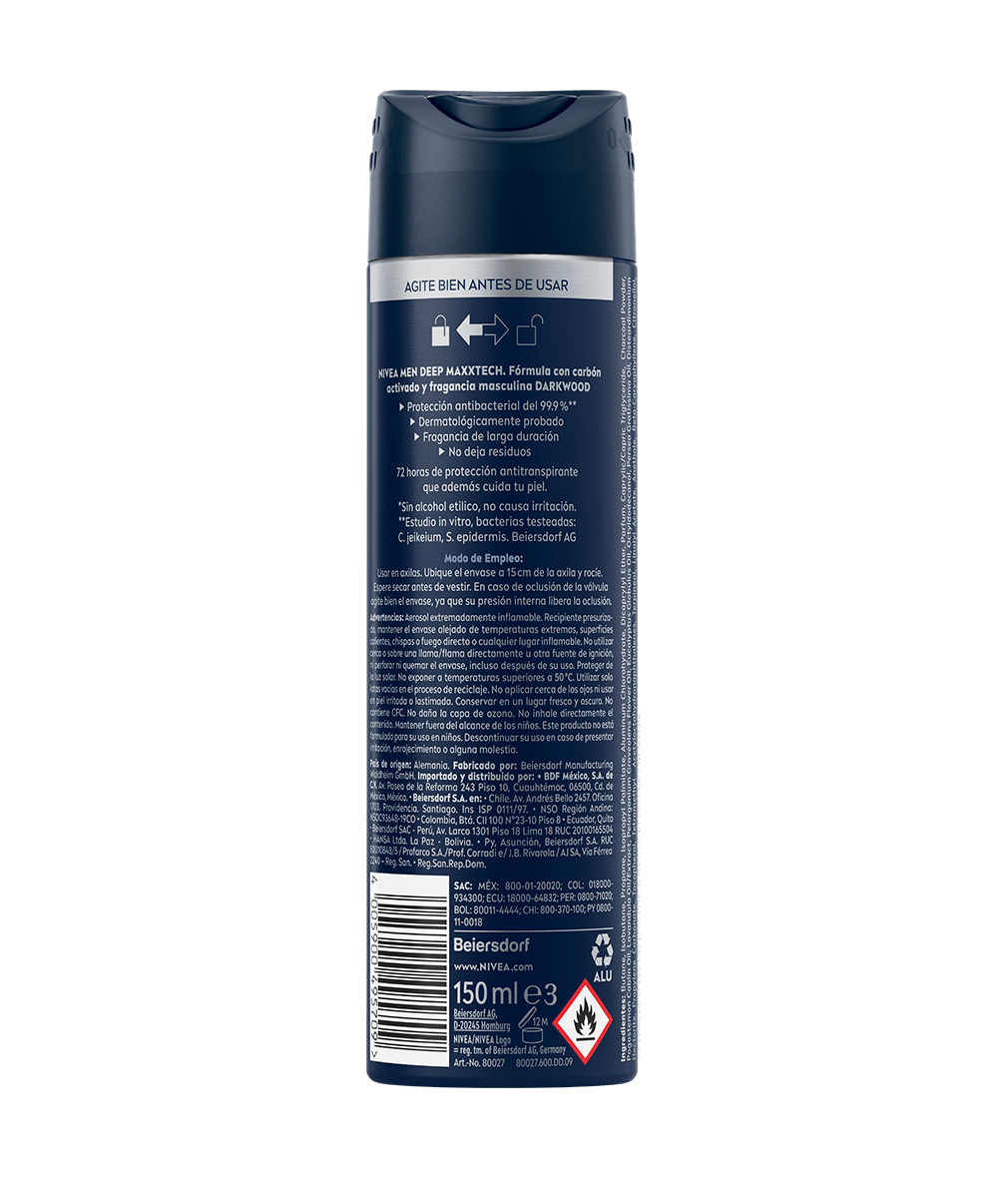 Aerosol Antitranspirante para Hombre DEEP DARKWOOD 150ml