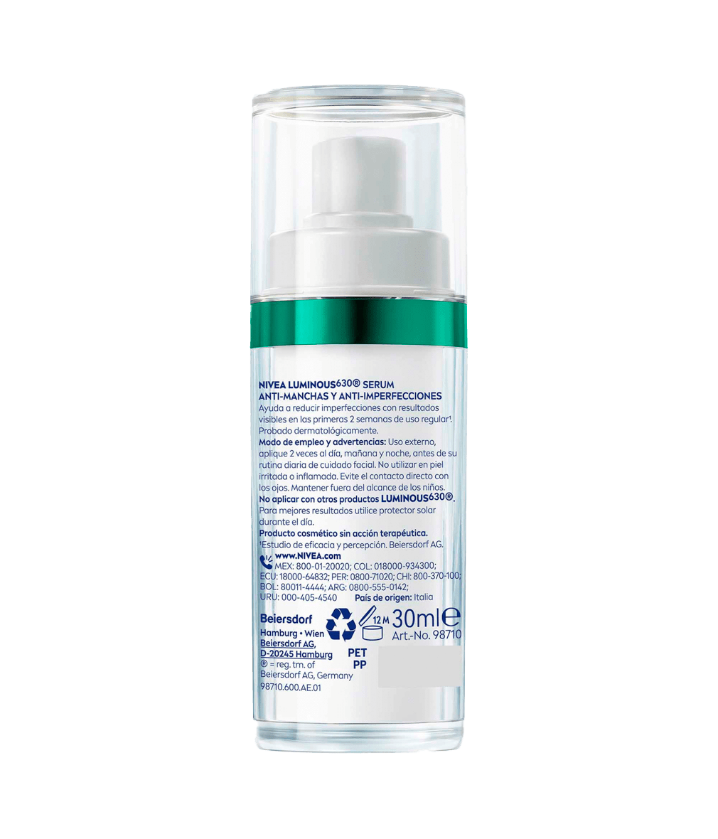 NIVEA CELLULAR LUMINOUS 630 ANTI-MANCHAS SERUM TRATAMIENTO AVANZADO ANTI-IMPERFECCIONES