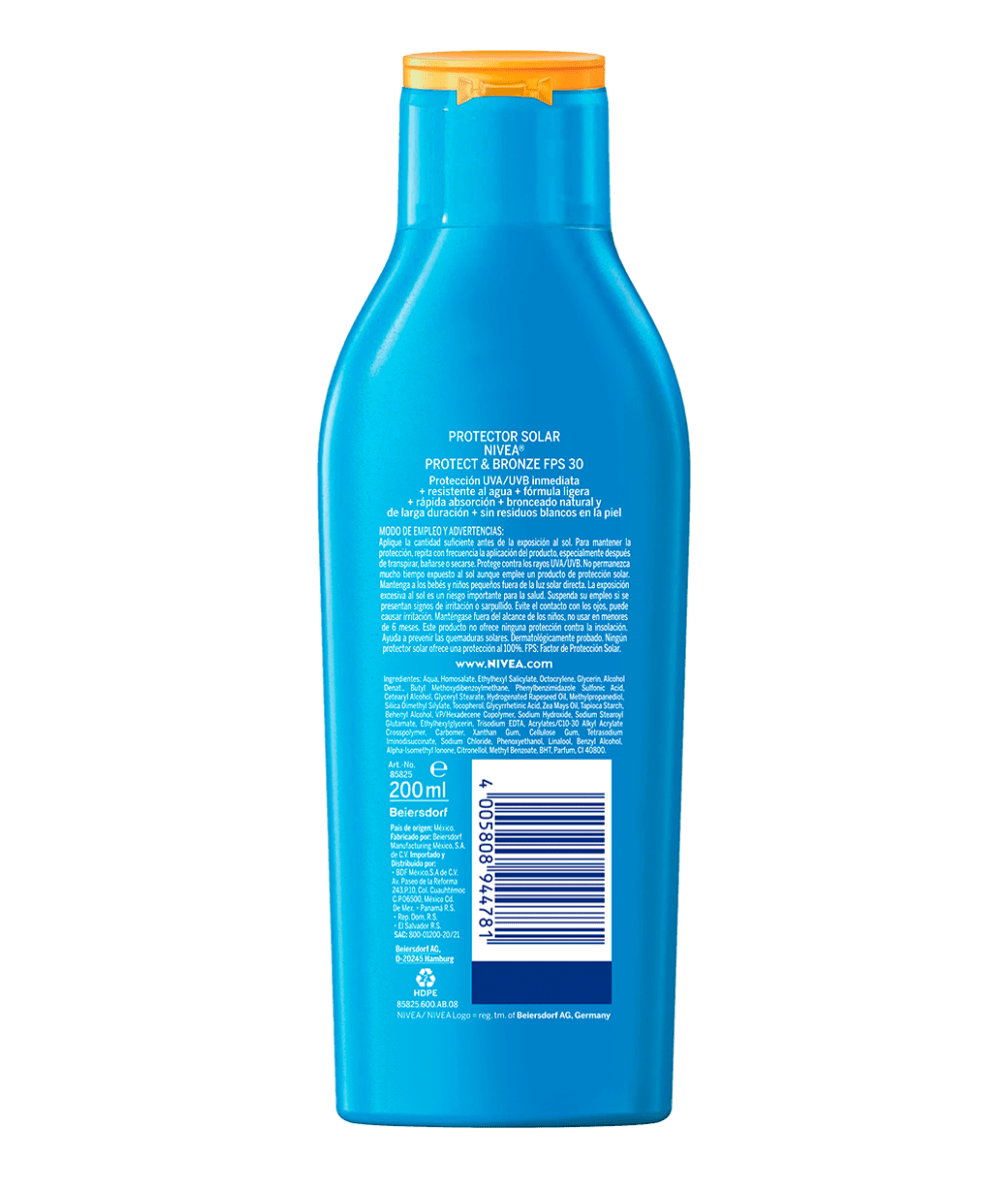 PROTECTOR SOLAR SUN PROTECT & BRONZE DE 200 ML