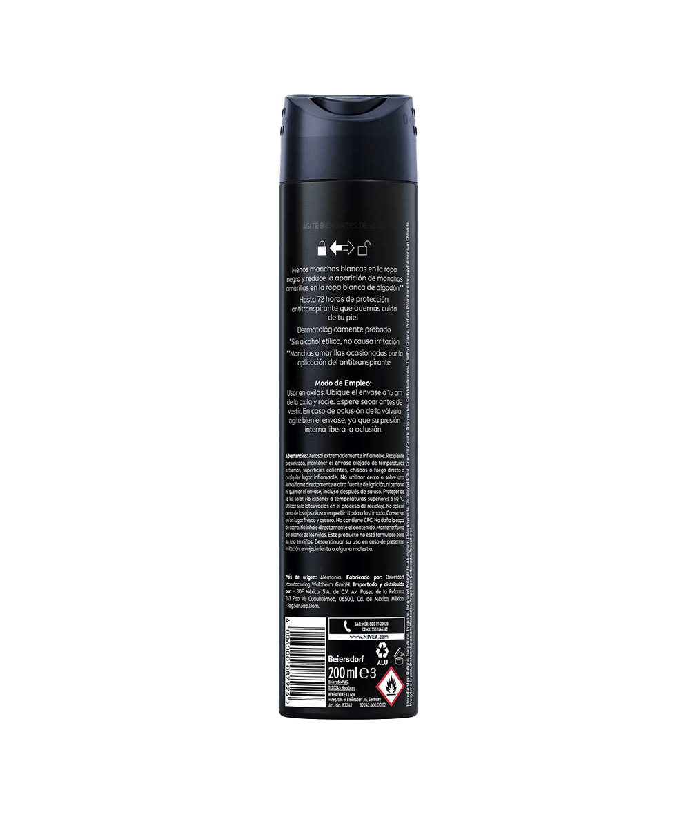 Antitraspirante B&W Power SPY 200 ml