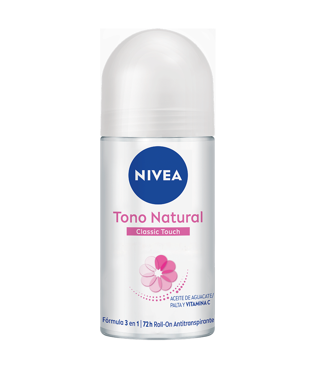 Roll-On Antitranspirante para Mujeres Nivea Tono Natural Classic Touch 50ml