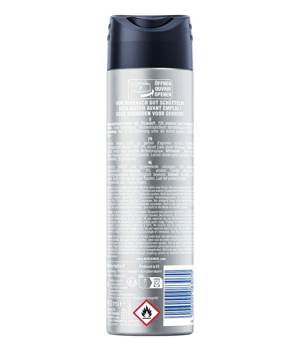 NIVEA MEN Ultra Fresh Limited Football Edition Anti-Transpirant Spray 150ml 