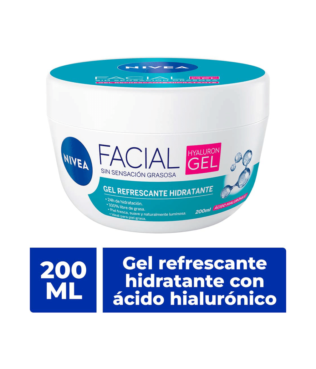 NIVEA Gel Facial Refrescante con Ácido Hialurónico 200ml