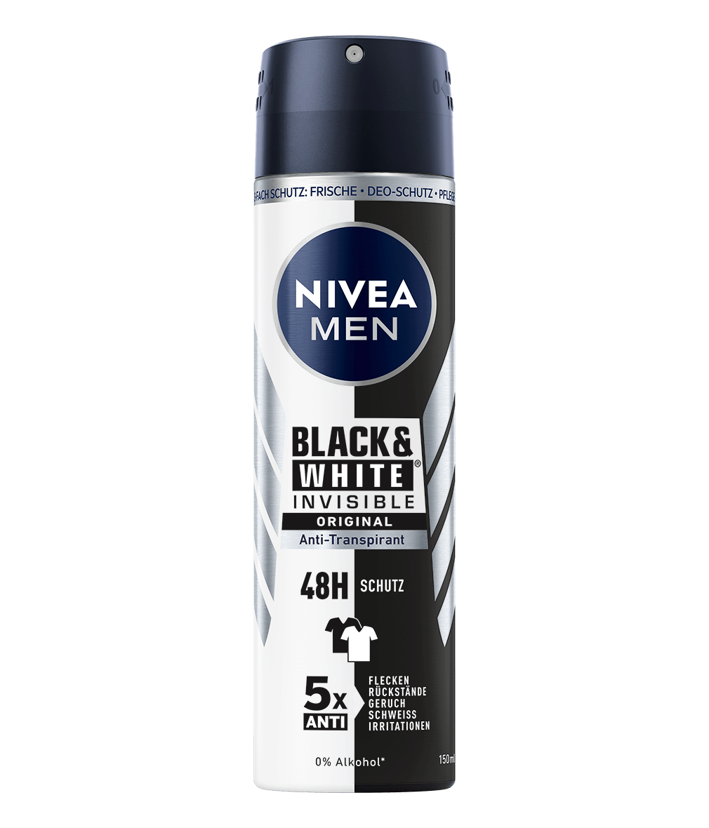 MEN Black & White Invisible Power Anti-Transpirant Spray_150ml