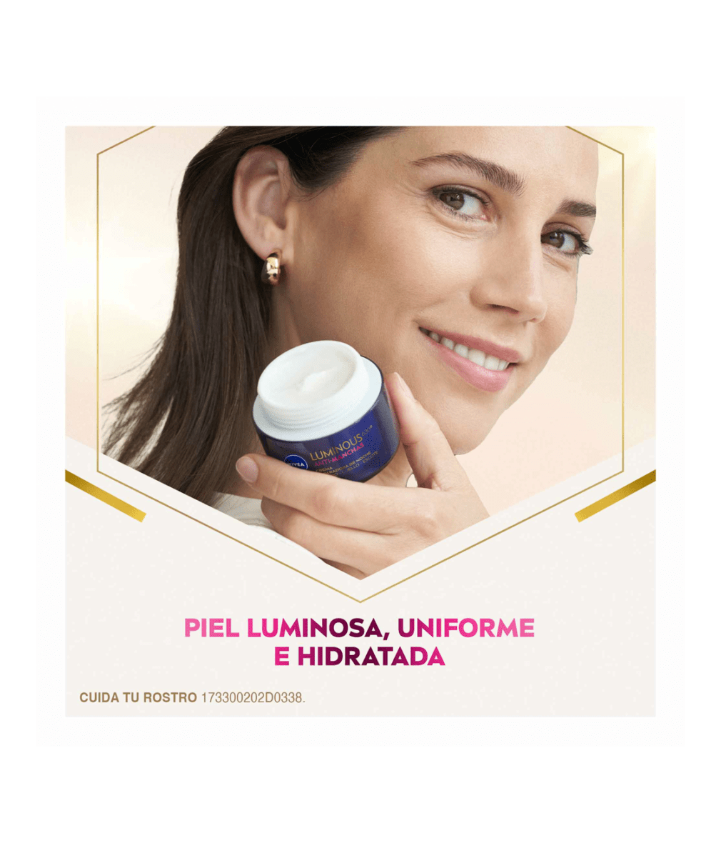 NIVEA Crema Reparadora de Noche Luminous 630 Antimanchas 50 ml