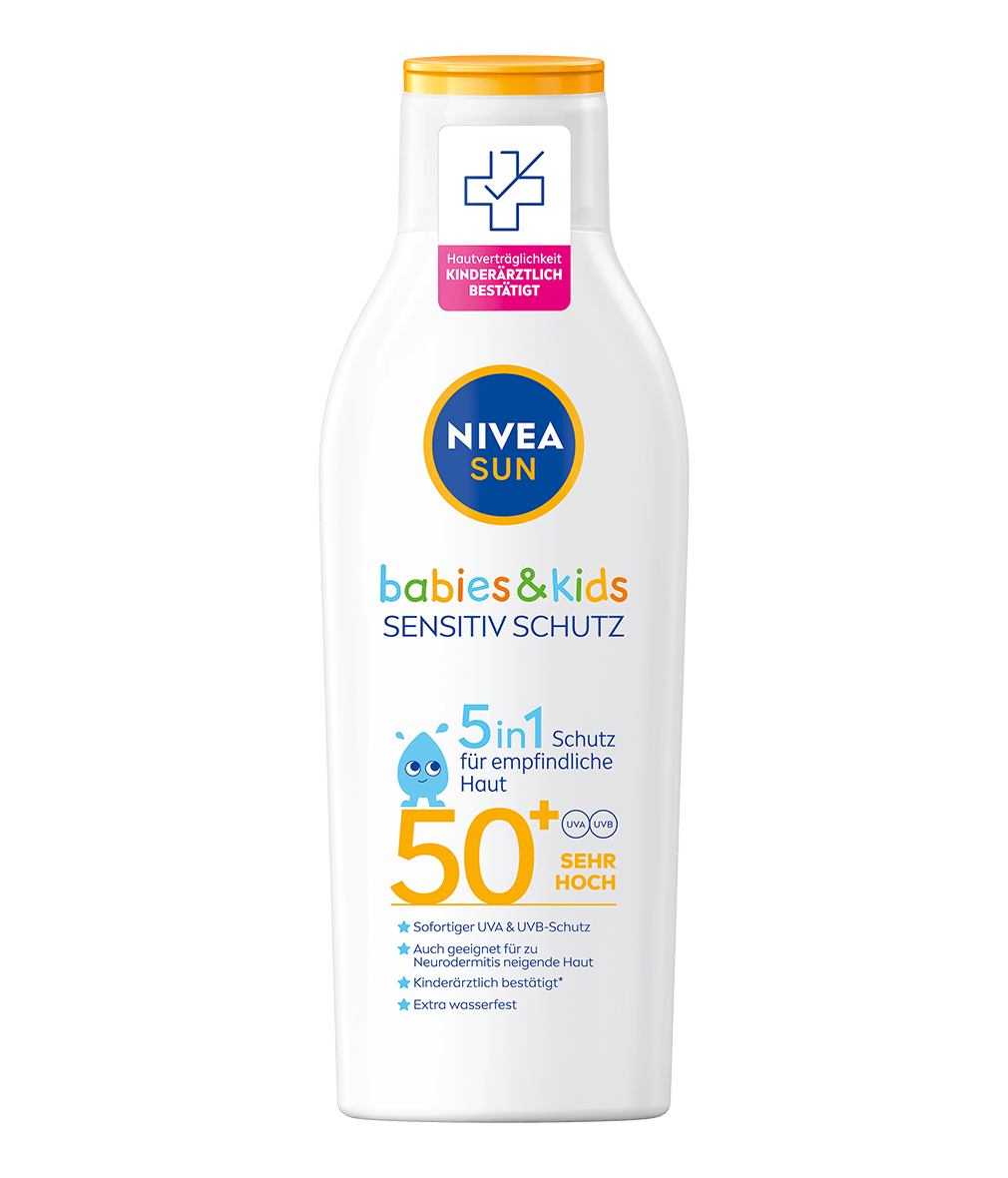 NIVEA SUN babies & kids Sensitiv Schutz 5in1 Lotion LSF50+ 200 ml