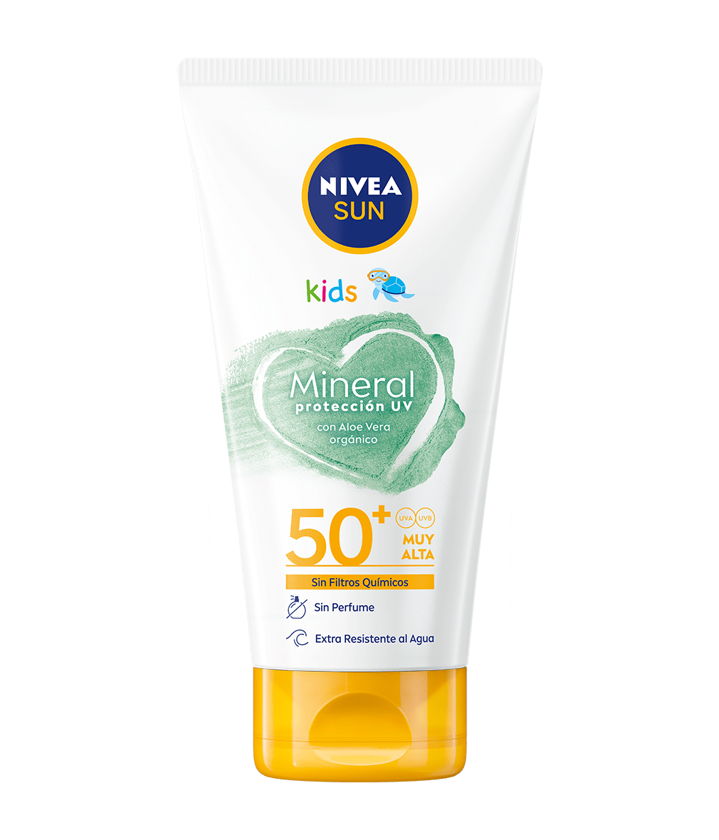 KIDS Mineral Protección UV Crema Solar FP 50+ | NIVEA SUN