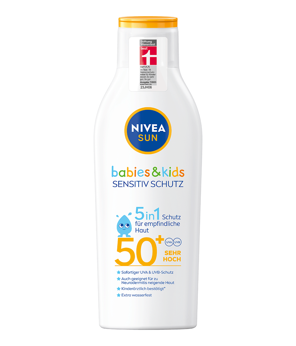 NIVEA SUN babies & kids Sensitiv Schutz 5in1 Lotion LSF50+ 200 ml