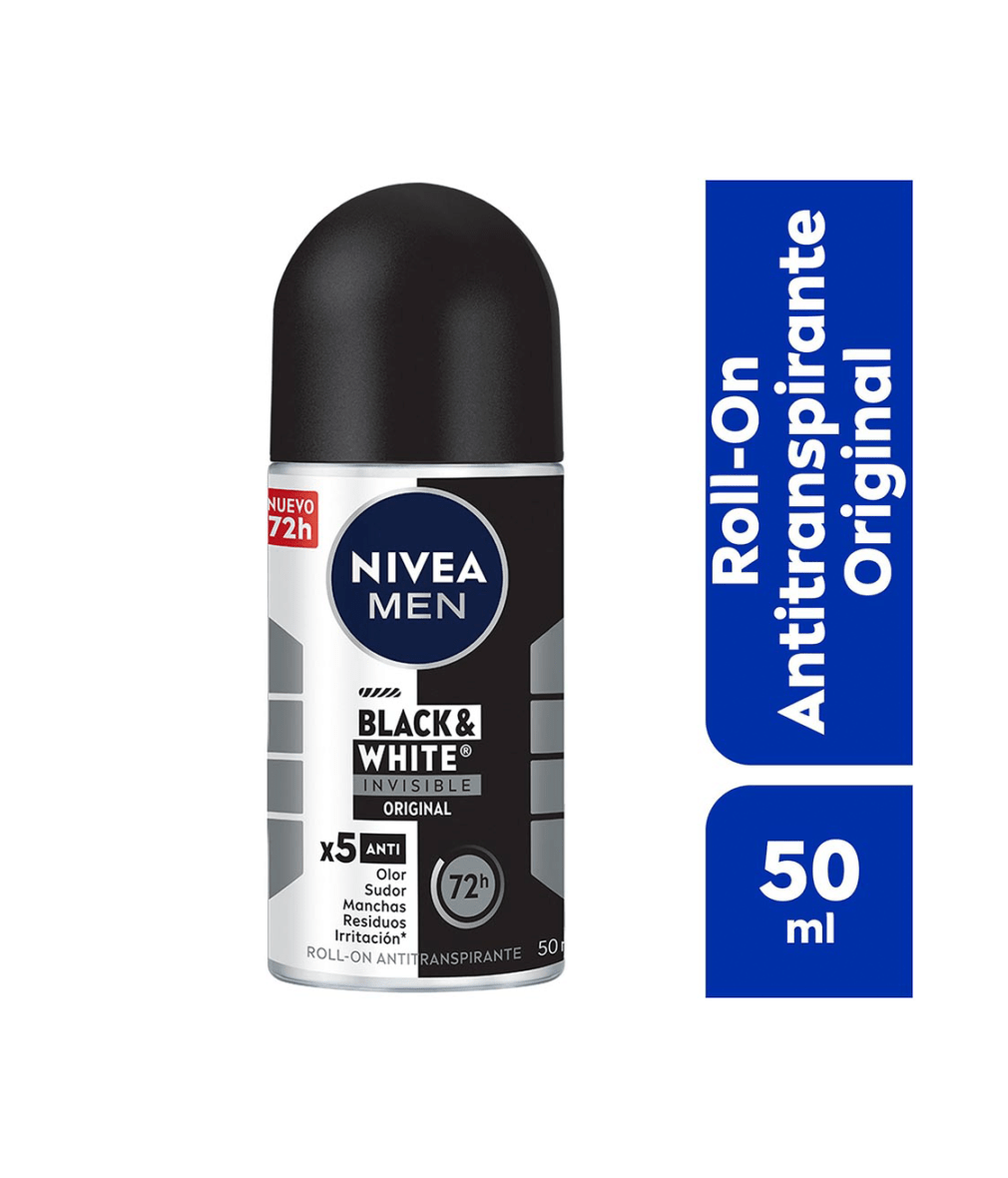 Antitranspirante Black & White Invisible Roll-On 50 ml