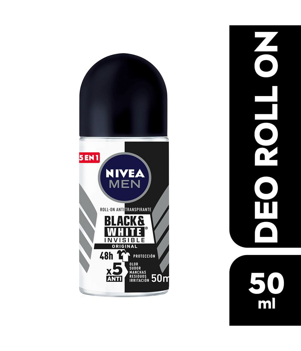 Desodorante Roll On B&W Invisible Original | 50 ML