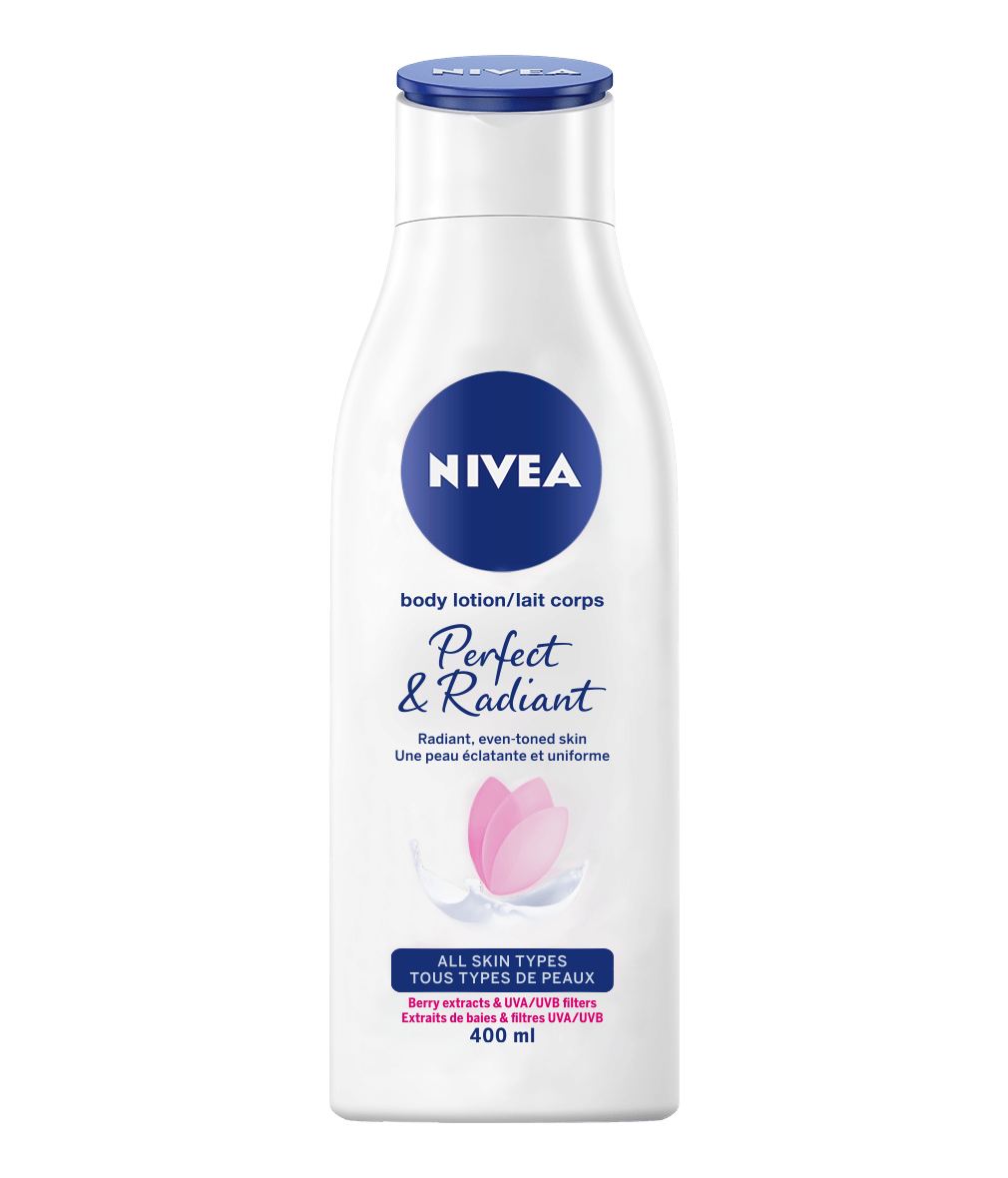 BEST BODY LOTION FOR FLAWLESS SKIN: Nivea Perfect & Radiant Body