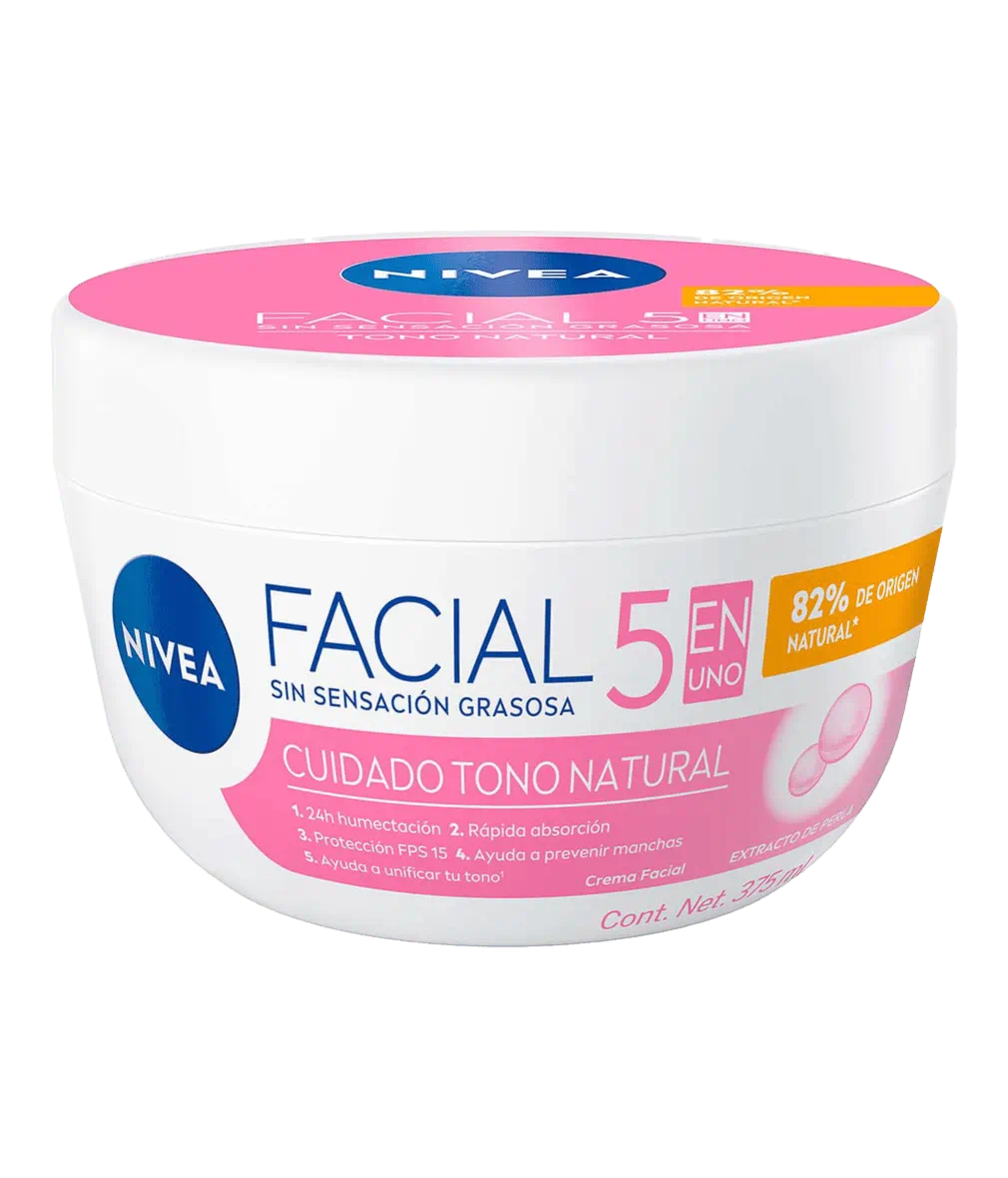 NIVEA Crema Facial 5en1 Aclarado Natural 375ml