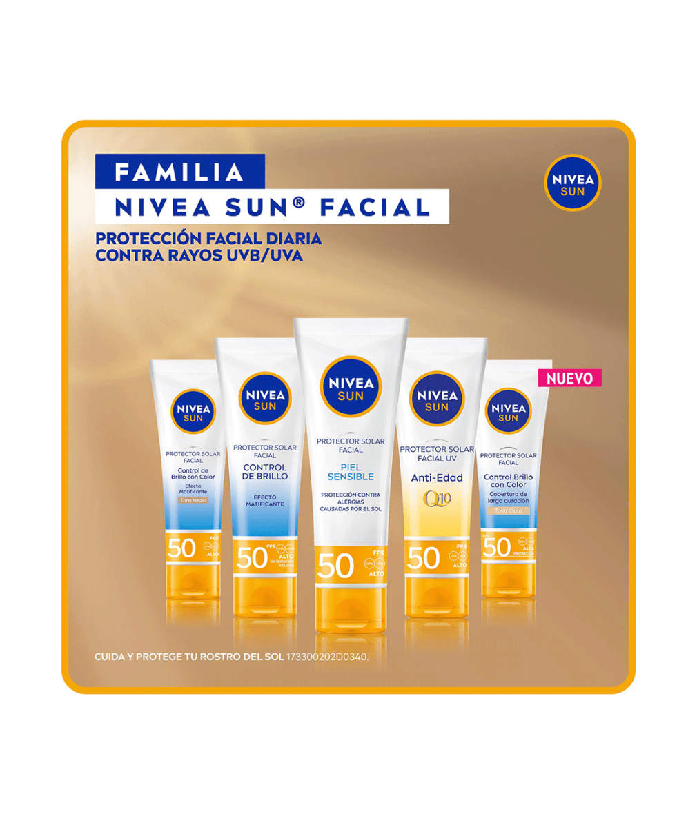 NIVEA® SUN PIEL SENSIBLE FPS50 50 ML.