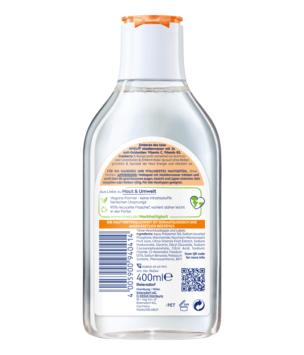 NIVEA Mizellenwasser Vitamin C 400 ml