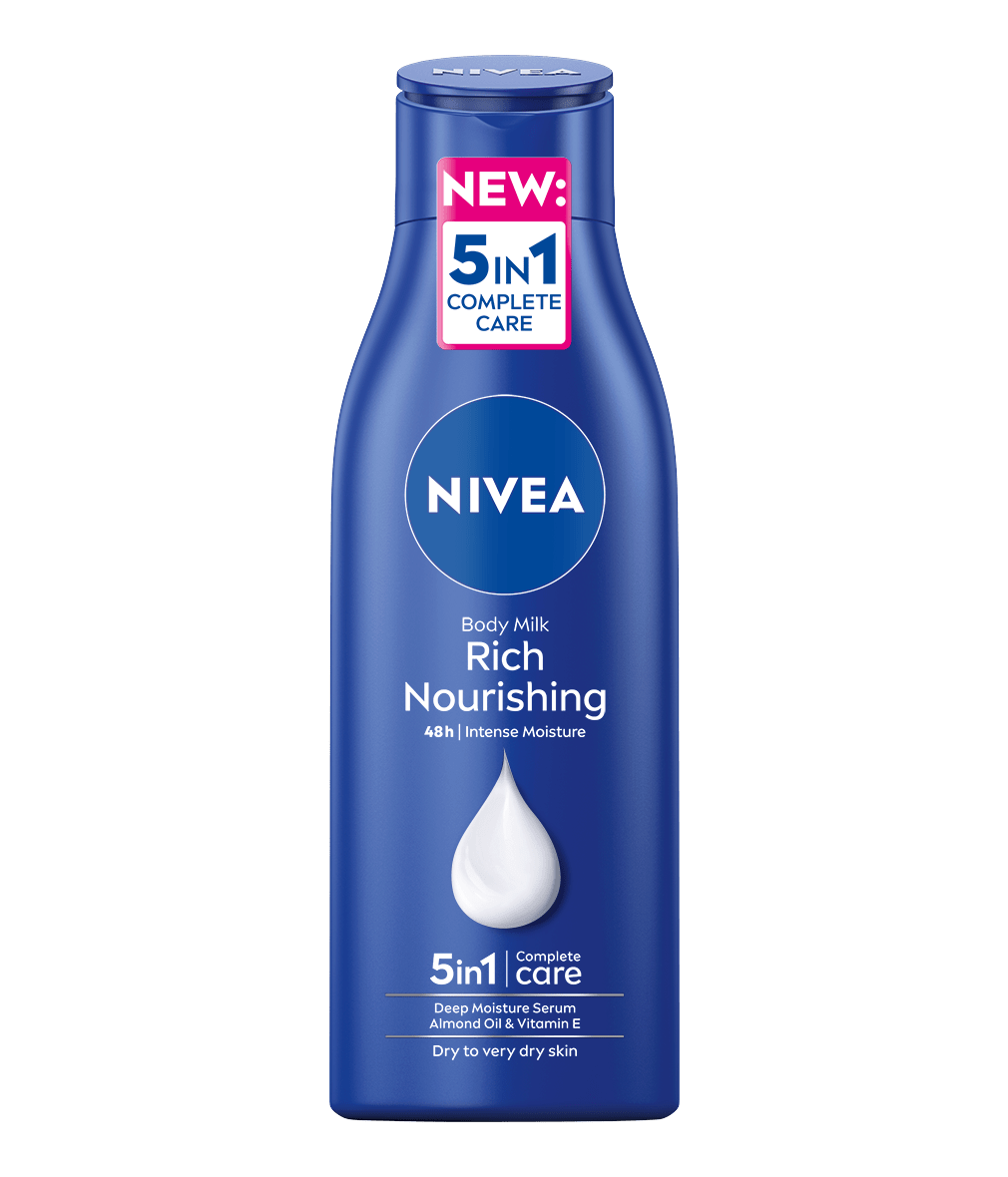 NIVEA Rich Nourishing Body lotion, Dry to Very Dry Skin