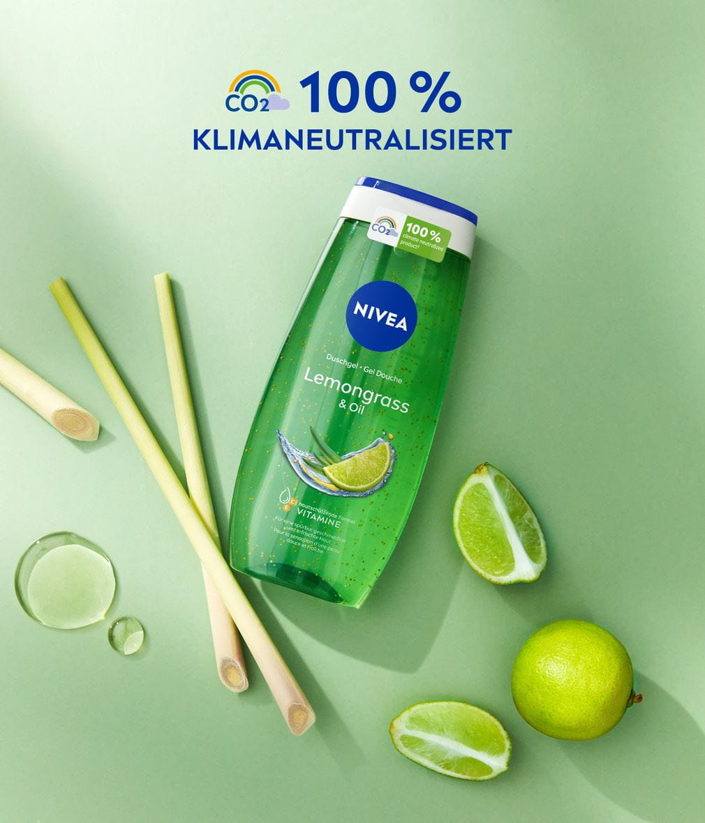NIVEA Duschgel Lemongrass & Oil mit Vitaminen Mood 100% Klimaneutralisiert