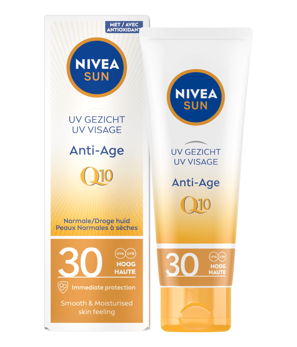 Wat Periodiek Toegepast SUN UV Gezicht Anti-Age Q10 Crème SPF30 50ml | NIVEA