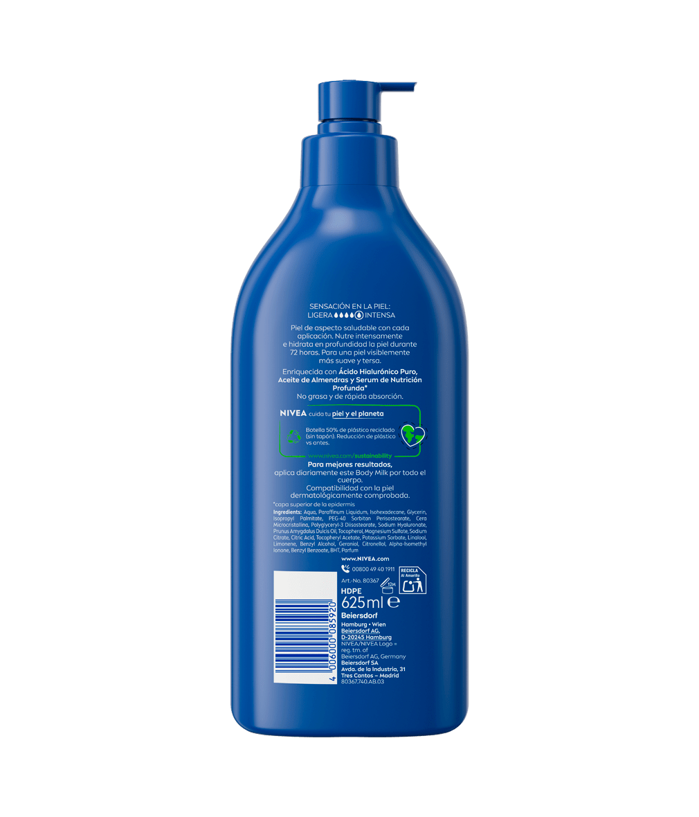 NIVEA Body Milk Nutritivo 625 ml