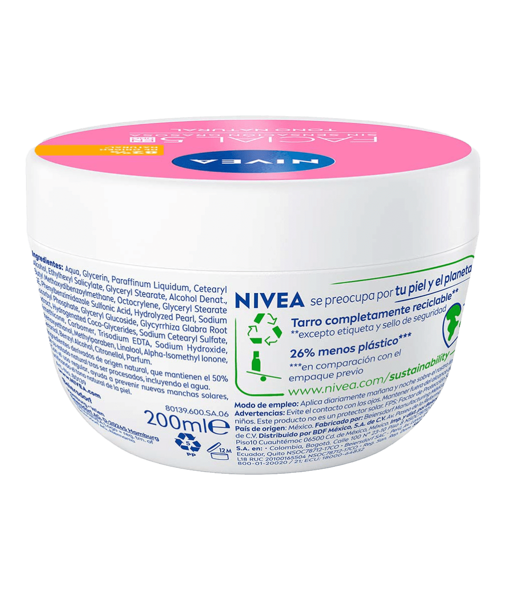 NIVEA Crema Facial 5en1 Aclarado Natural 200ml