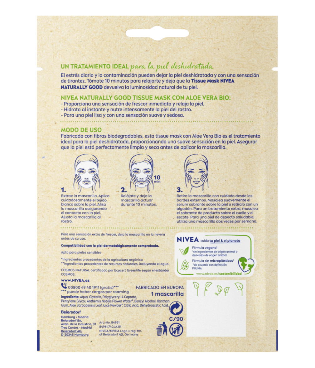 Naturally Good Tissue Mask Aloe Vera Bio | NIVEA