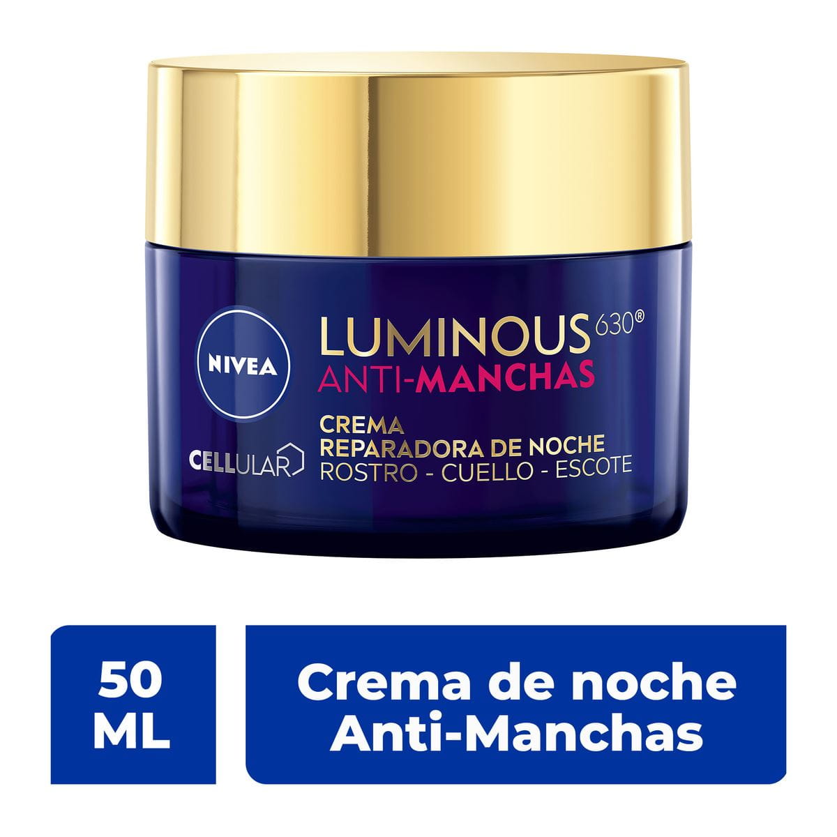 NIVEA Crema Reparadora de Noche Luminous 630 Antimanchas 50 ml