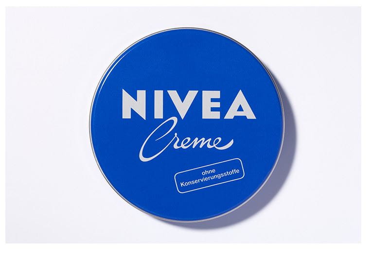 Банка крема NIVEA 1988 года с надписью «без консервантов»