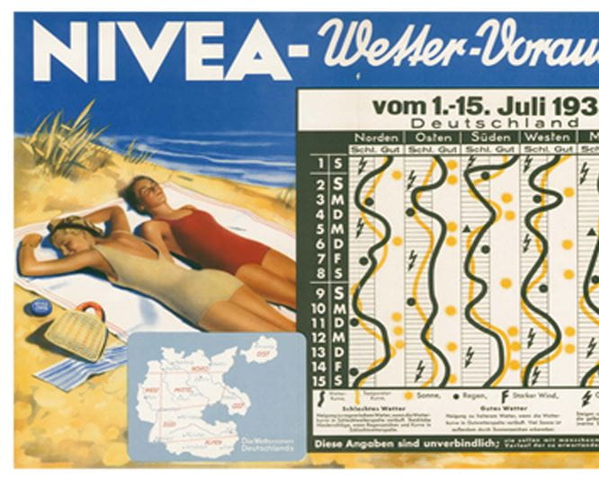 cartaz publicitário NIVEA 1939