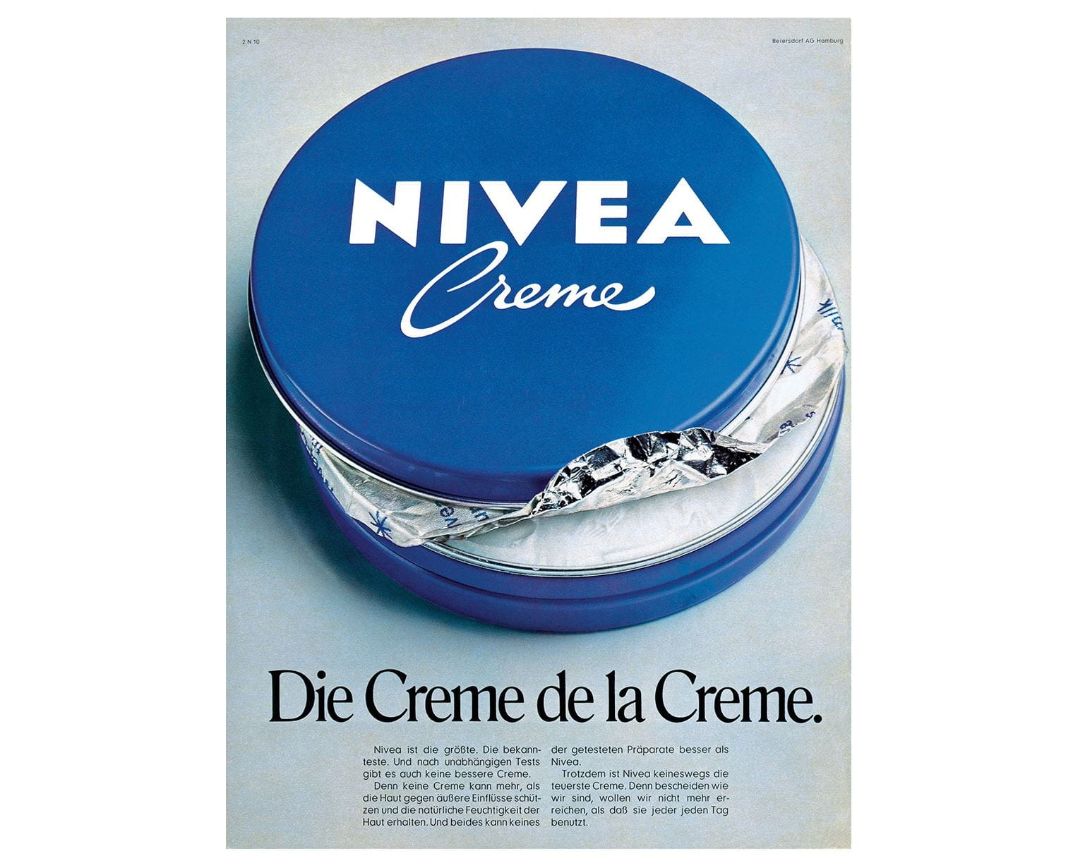 Anúncio NIVEA, 1971