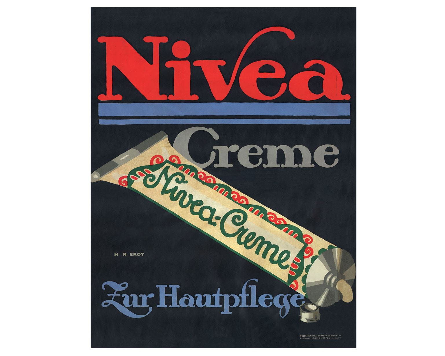 Cartaz NIVEA do artista gráfico Hans Rudi Erdt 1912