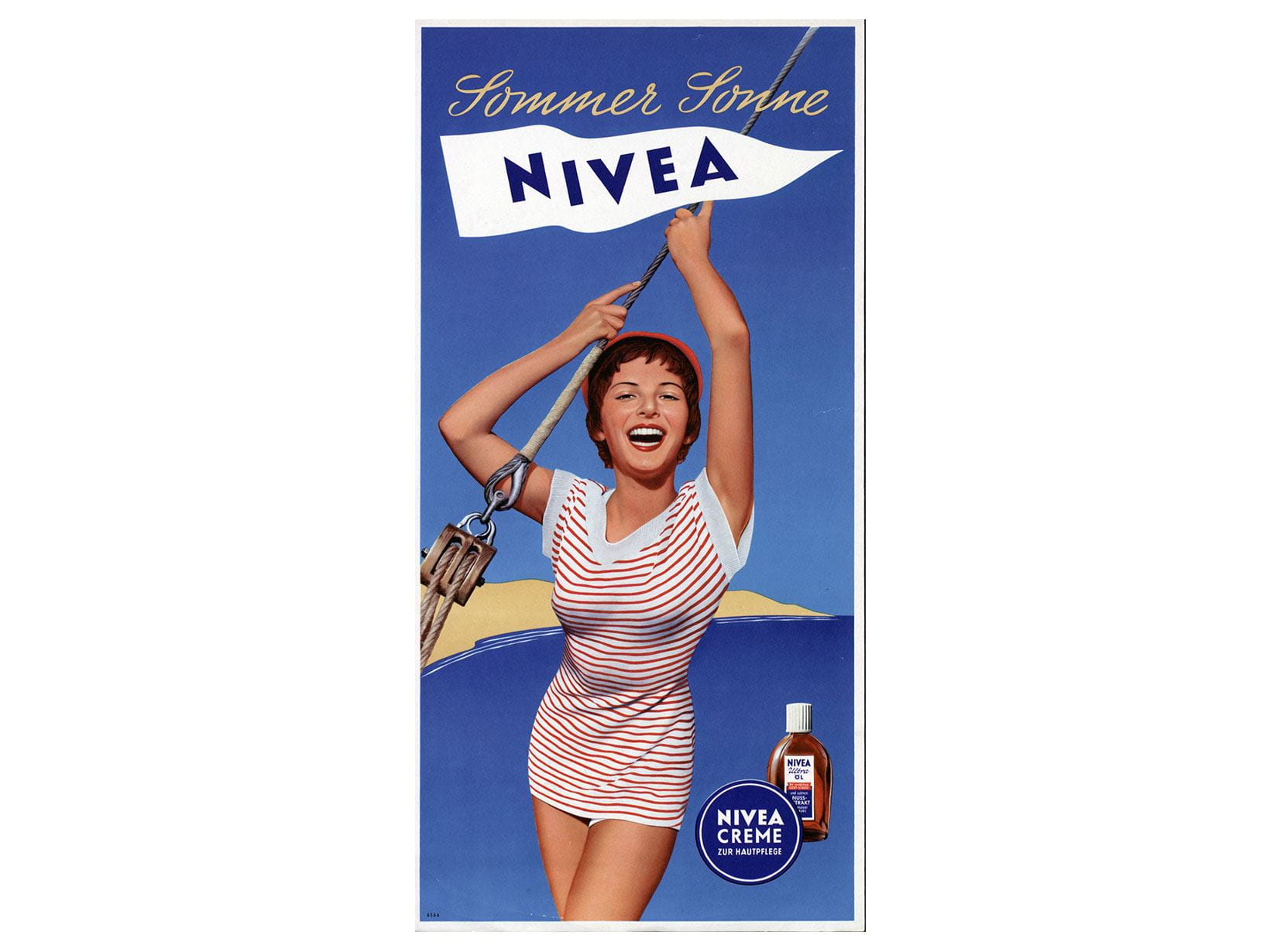 Рекламный плакат NIVEA, 1955 г.