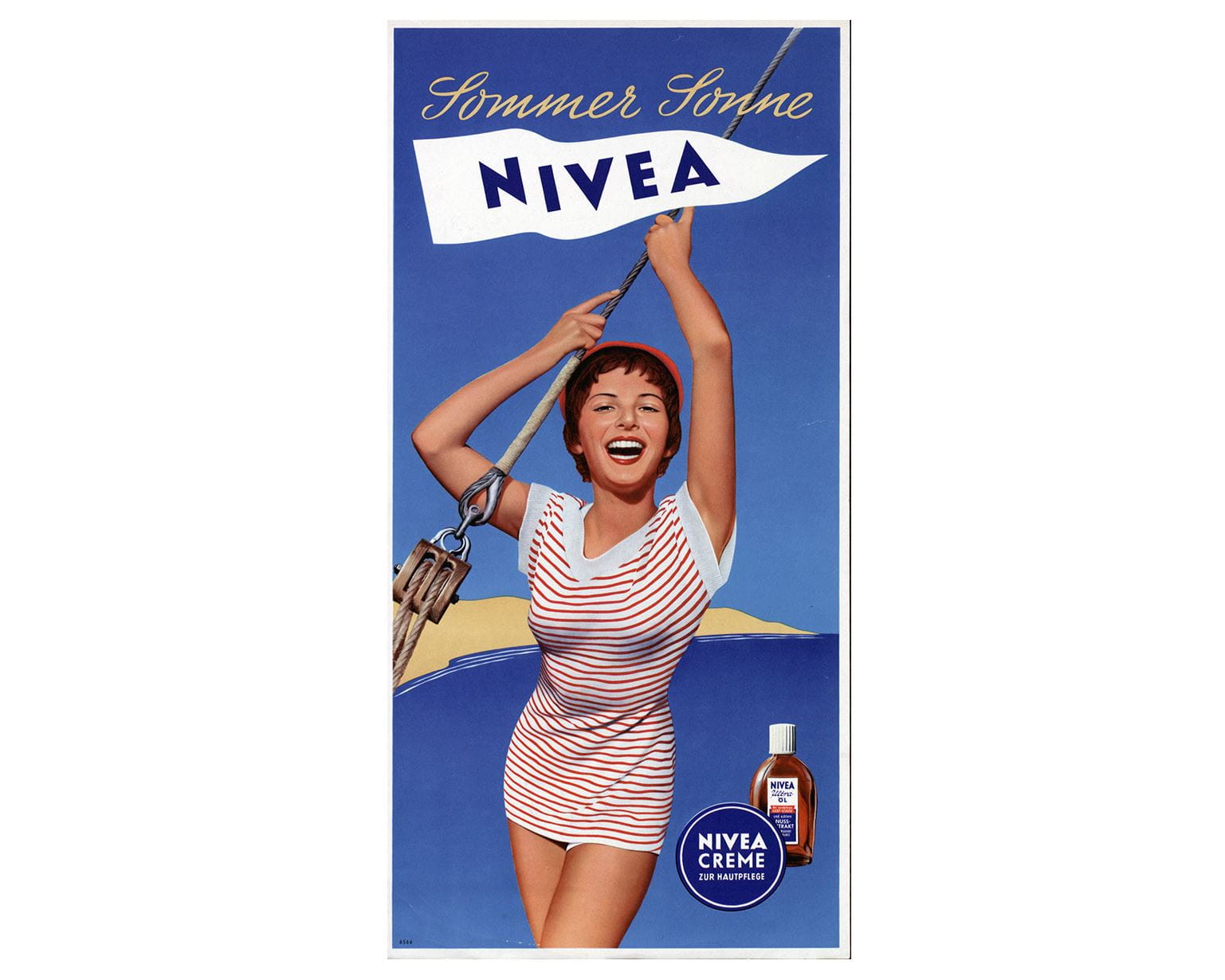 Cartaz publicitário NIVEA de 1955