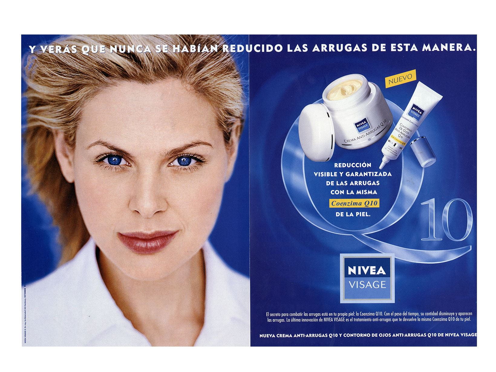 NIVEA Visage Q10 Werbeanzeige von 1998