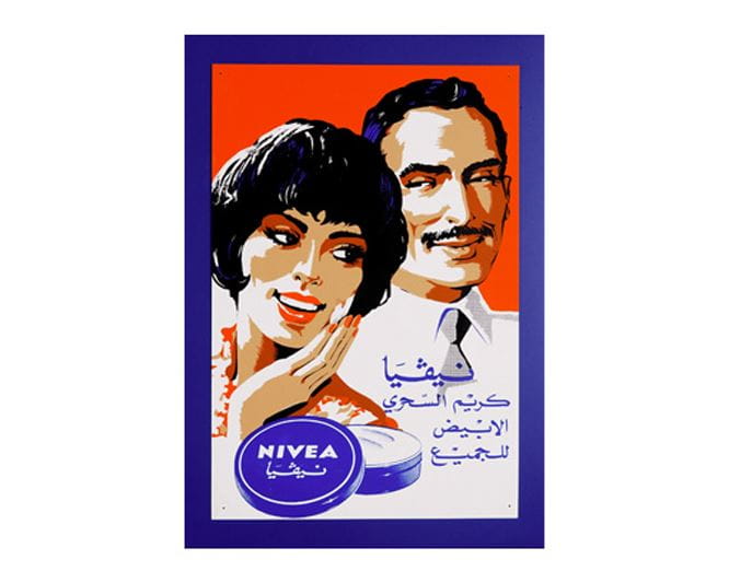 cartaz publicitário antigo NIVEA creme