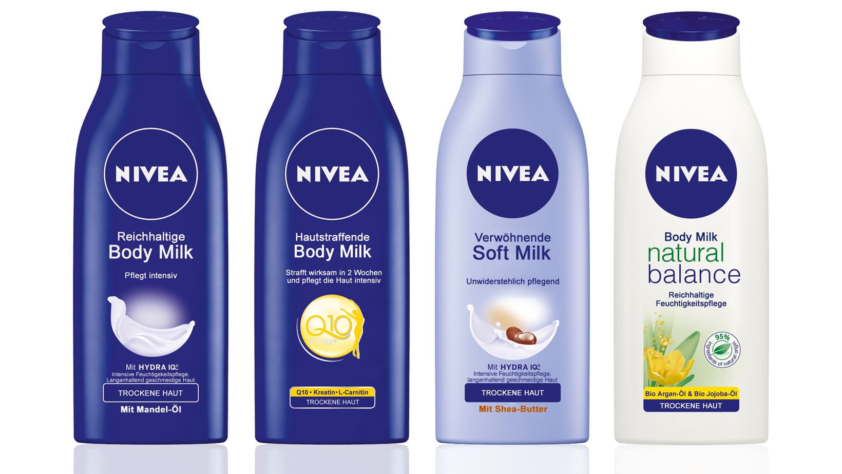 Verschillende moisturizers van NIVEA