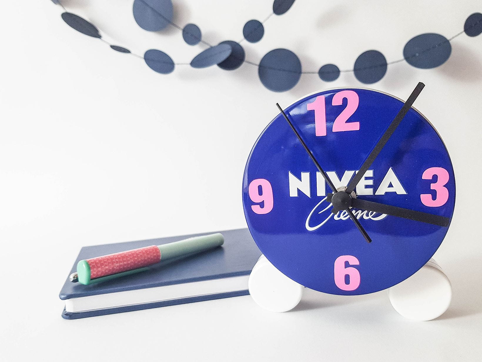 DIY NIVEA Clock Tutorial Inspiration