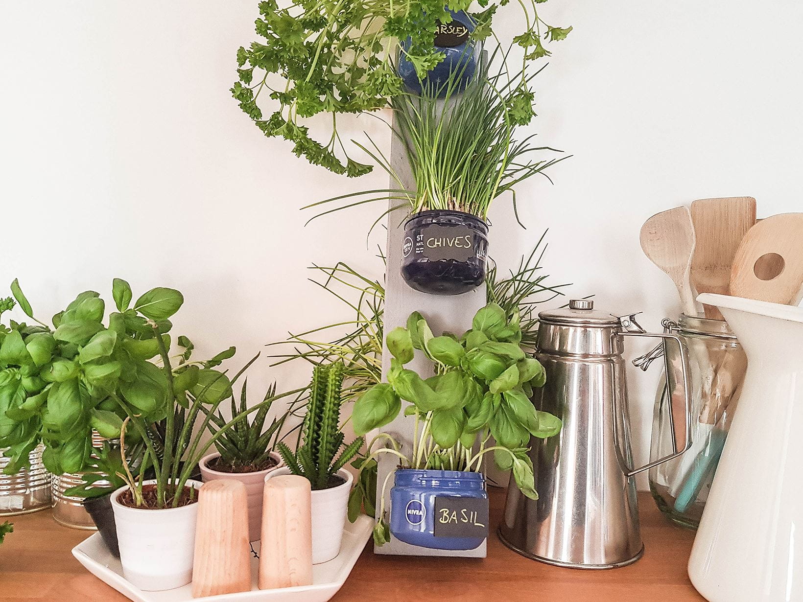 DIY NIVEA Herb Garden tutorial