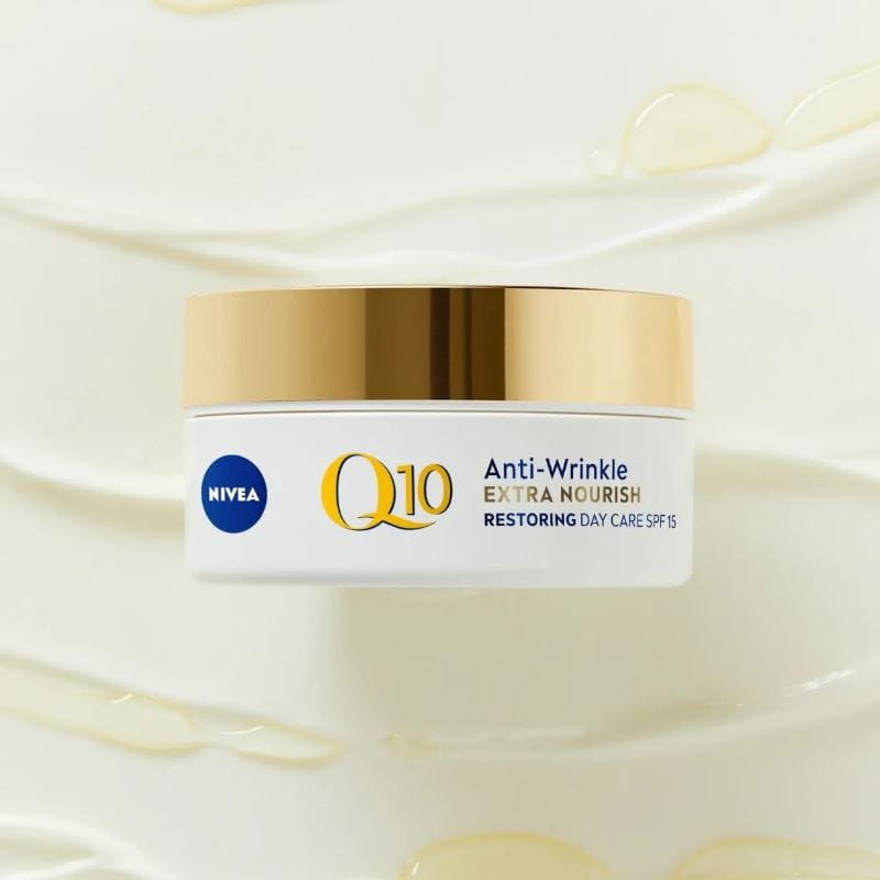Nivea's coenzyme Q10 packaging.