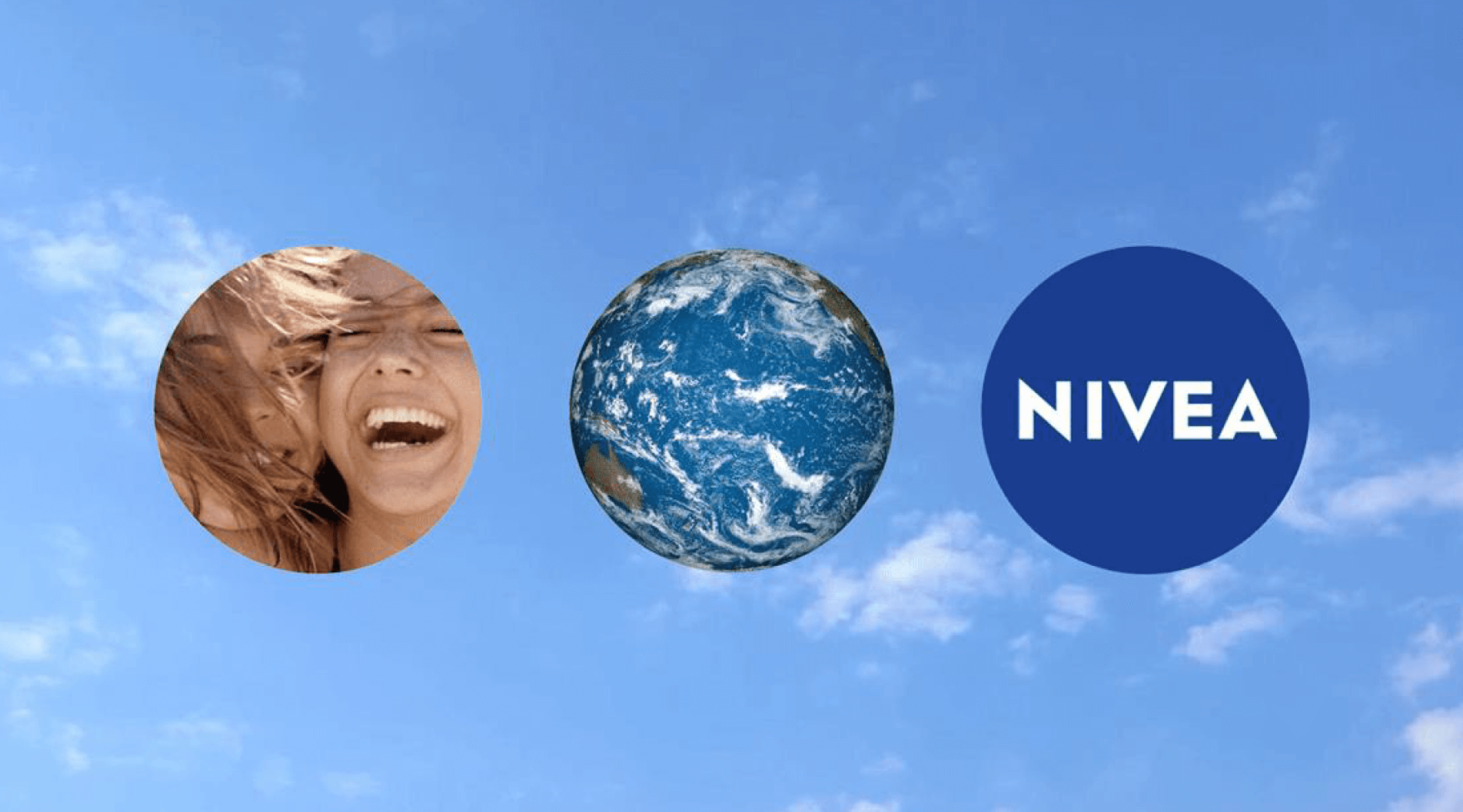 Logo de Nivea y símbolos de sustentabilidad