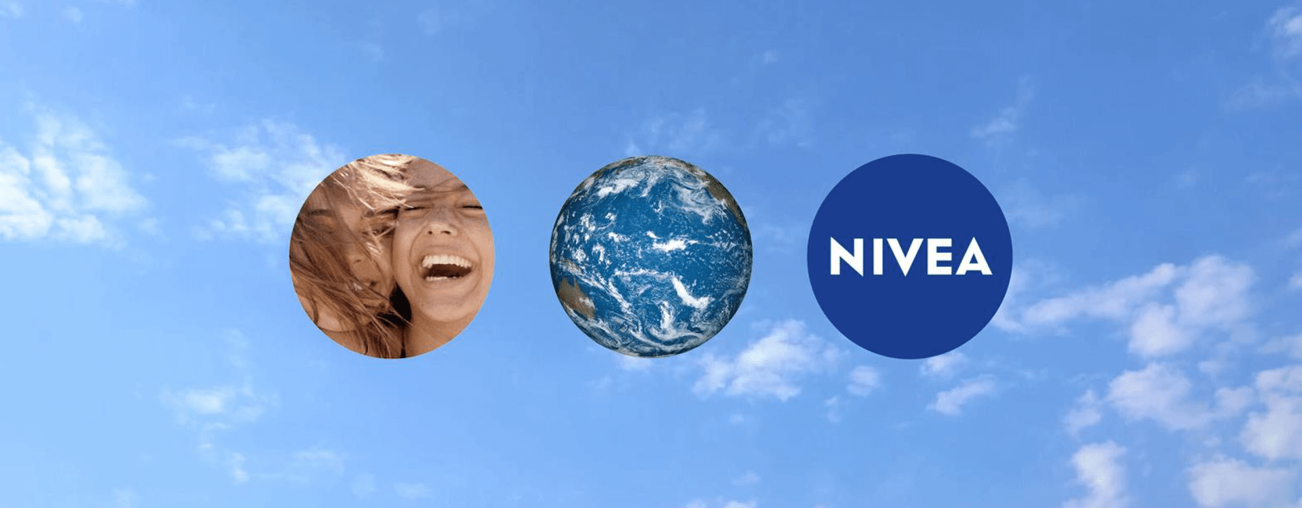 Logo de Nivea y símbolos de sustentabilidad