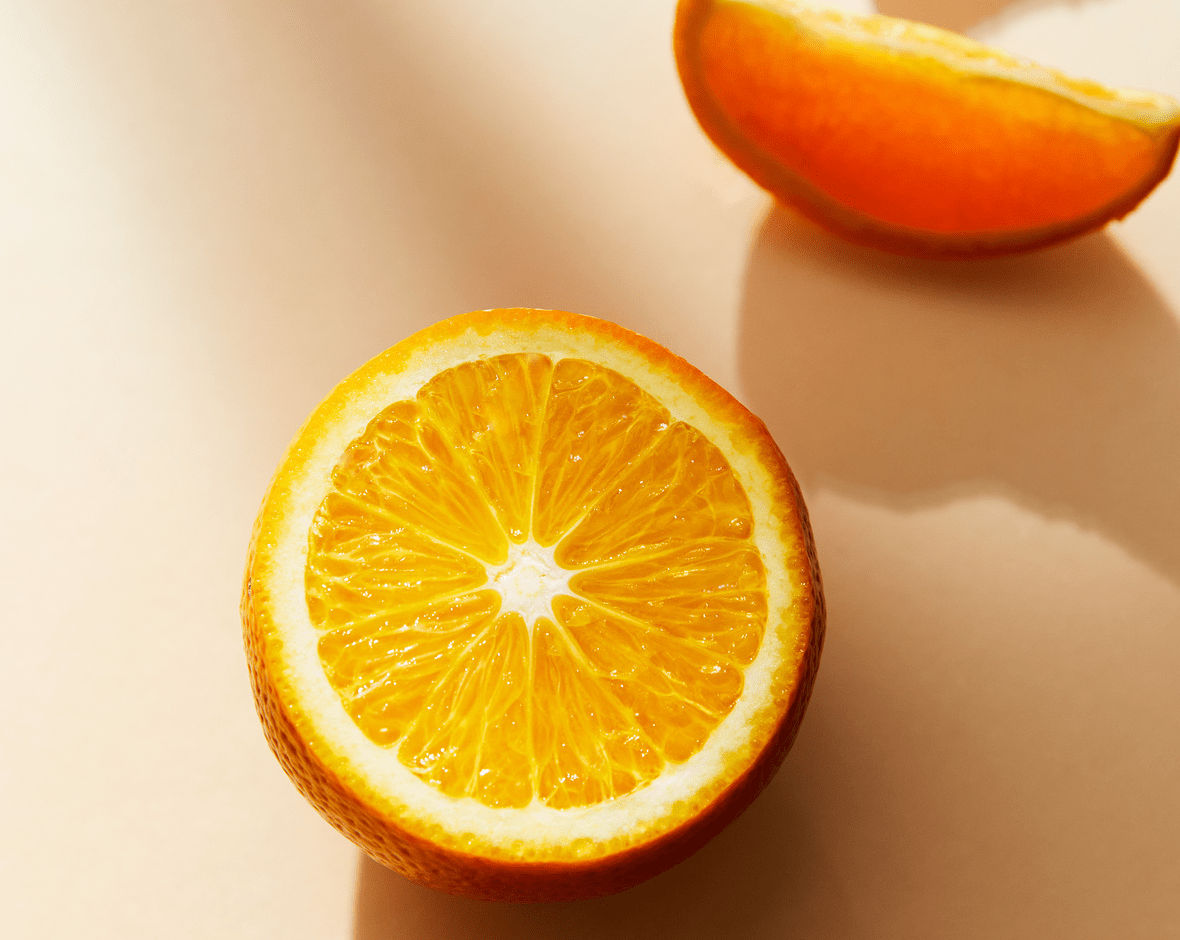 Naranja cortada