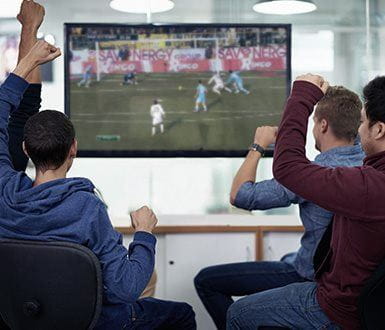 Fußballabend vorm Fernseher