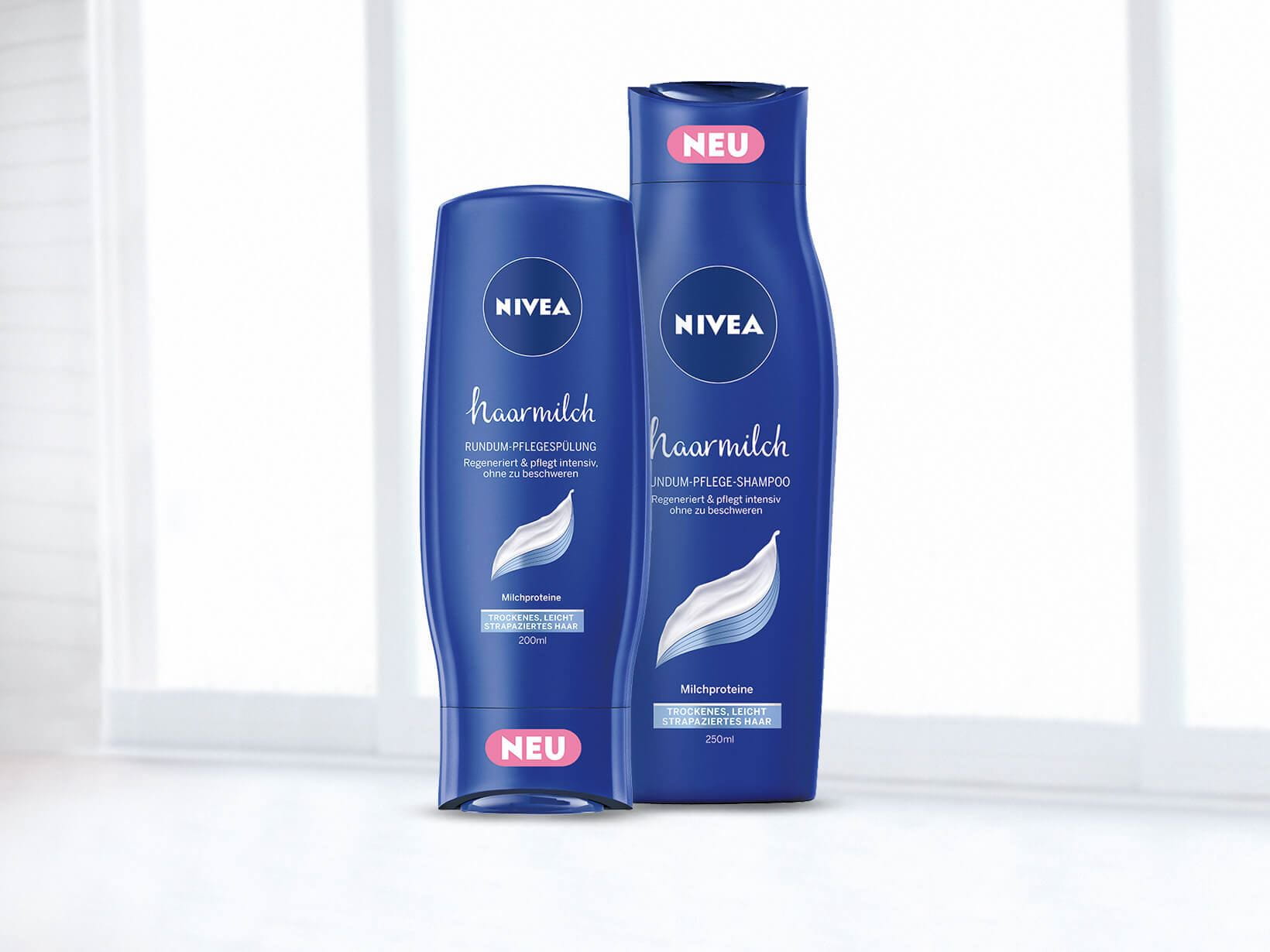 NIVEA Haarmilch Shampoo und Spülung