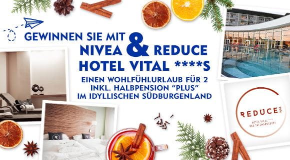 Gewinnspiel Wellnessurlaub Reduce Hotel Vital