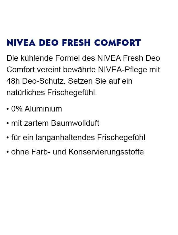 NIVEA Deo Fresh Comfort