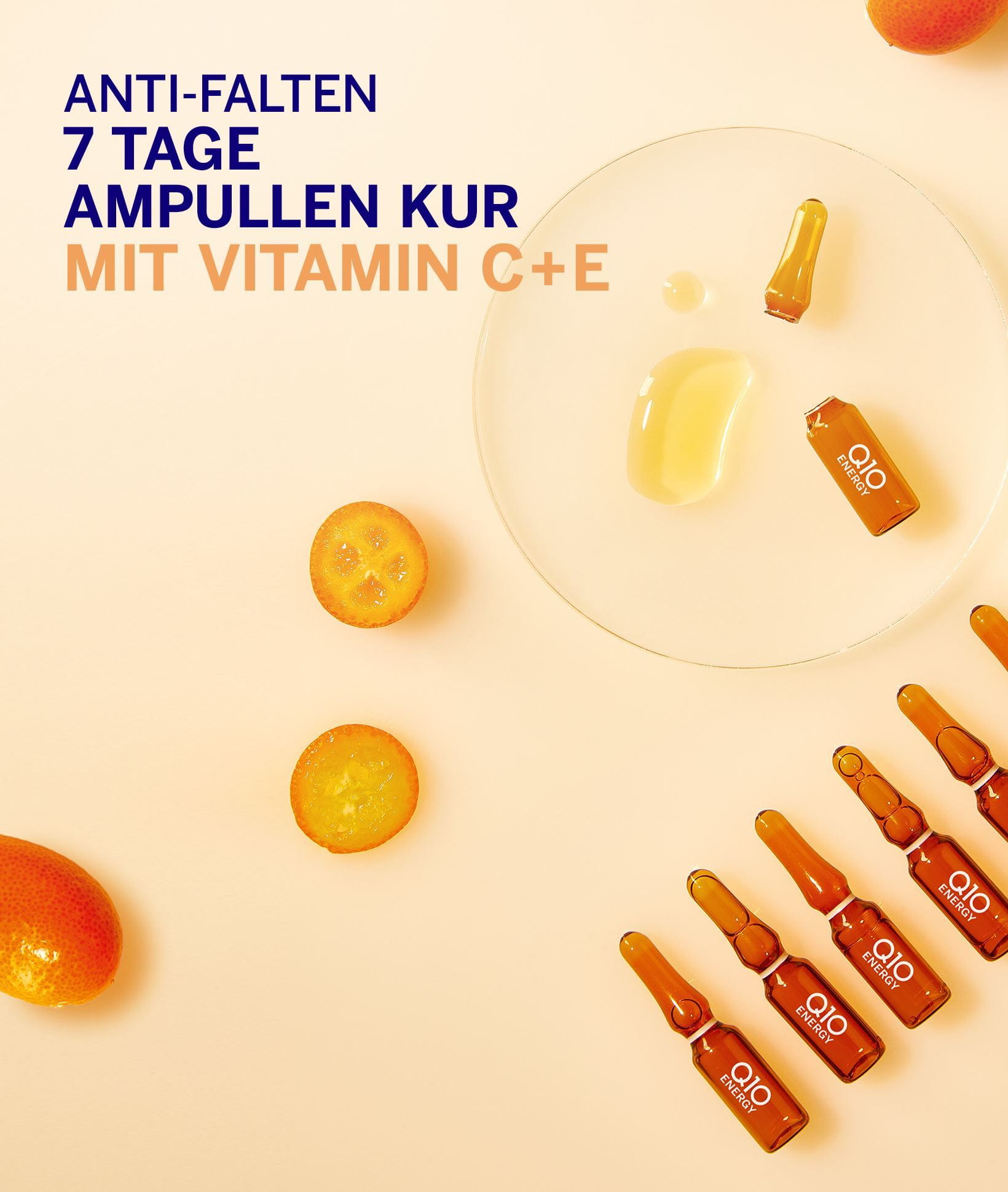 Anti-Falten 7 Tage Ampullen Kur mit Vitamin C+E